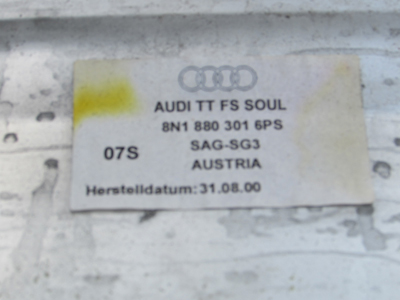 Audi TT Mk1 8N Dash Access Panel Knee Pad Left Black 8N18803016PS4